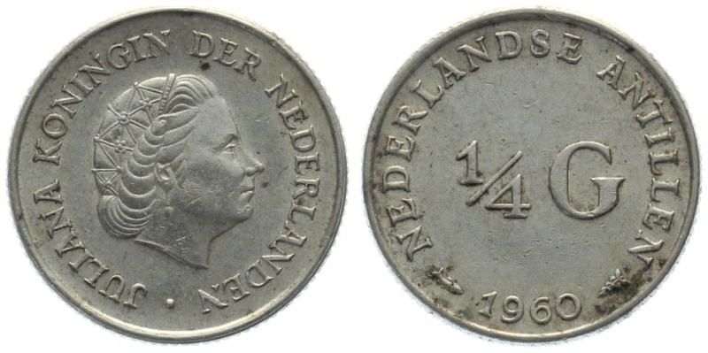 Niederländische Antillen 1/4 Gulden 1960 - Juliana